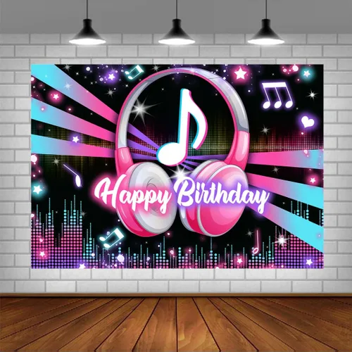 Lofaris Fondo musical popular para fiesta de cumpleaños, fondo de música de feliz cumpleaños, para niños y adultos, gran cumpleaños, DJ, video