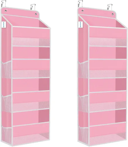 Miniatura 9 de SpaceHacks Paquete de 1 Organizador Sobre la Puerta, Organizador de Almacenamiento Colgante con Ventana Transparente, 40 lb Ultra Resistente Gris