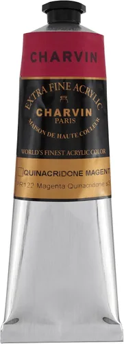 Miniatura 111 de Charvin Pintura acrílica profesional extrafina – verde absenta, tubo de 2.1 fl oz, pigmentos de triple fresado, resistente a la luz, pinturas