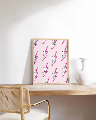 Miniatura 4 de HAUS AND HUES Impresión artística de calavera – Decoración de pared rosa femenina, póster estético Baddie para dormitorio o dormitorio adolescente