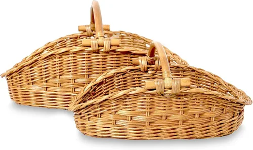 Miniatura 6 de The Basket Lady Cesta de Mimbre Recolectora, Pequeña, 18.5 pulg. L x 10 pulg. A x 9 pulg. Al, Sandstone (Se Vende Individualmente)