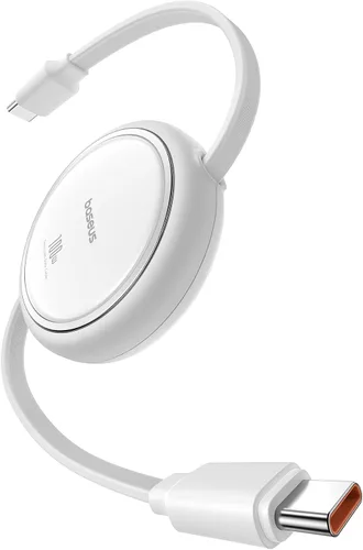 Miniatura 10 de Baseus Cable USB C a USB C, cable de carga rápida retráctil USB C 5A de 100 W, cable de carga rápida USB tipo C de 4 etapas de longitud