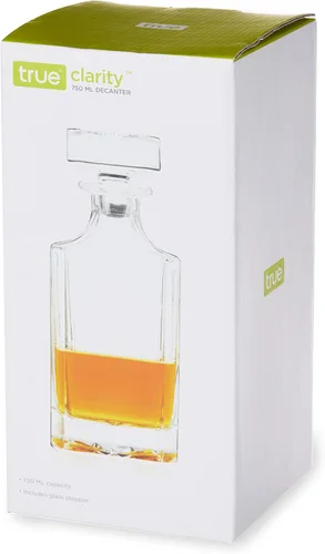 Miniatura 10 de True Clarity - Decantador de whisky con tapón, decantador de licor de vidrio para bourbon, escocés, vodka, licores, artículos esenciales de la cueva