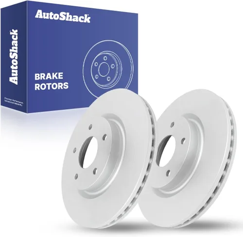 AutoShack 11.65" (296 mm) Rotores de freno ventilados delanteros con recubrimiento de reemplazo para Nissan Altima 2013-2024, juego de 2 piezas