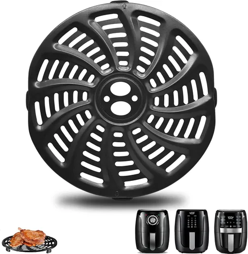 ZuKaYeHome Placa de parrilla para freidora de aire para Gourmia GAF566 GAF536 GAF556 5QT, antiadherente de 8.8 x 8.4 pulgadas, piezas de repuesto