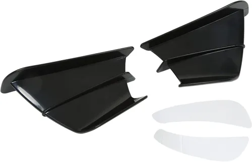 Miniatura 5 de Aleta lateral de motocicleta, alerón lateral de motocicleta, carenado delantero, aletas aerodinámicas para 250 Z900 Z1000 (negro brillante)