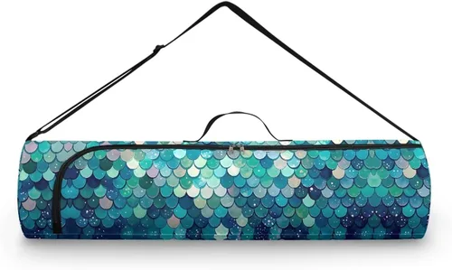 Miniatura 19 de Bolsa para esterilla de yoga para mujeres y hombres, con cremallera completa, bolsa de transporte para esterilla de yoga para clase de entrenamiento