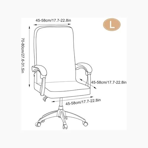 Miniatura 8 de Funda para silla de oficina de Navidad, color verde, alce impreso, piña, árbol de Navidad, copo de nieve, cascabel, funda elástica para silla