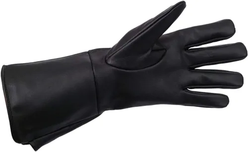 Miniatura 2 de Guantelete medieval renacentista para hombre sin forro de cuero genuino guantes de artilleríacaballeríainfantero largo brazo