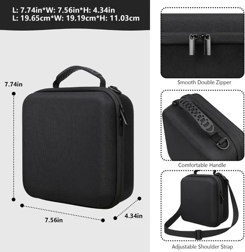 Miniatura 4 de Funda rígida de transporte para Canon EOS Rebel T7 / T8i / T5 / R50 / R100 / T6 / R8 / R10 / R5 Mark II / R7 / R5 / T100 DSLR cámara, lente, trípode