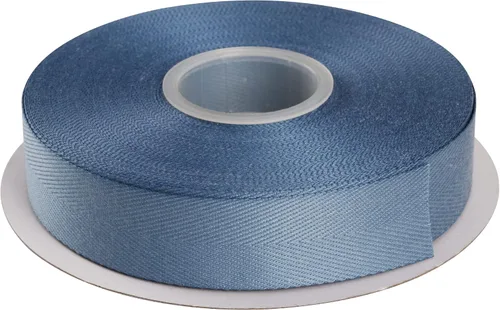 Miniatura 68 de Cinta de sarga de espiga con mango suave, ideal para envolver regalos, costura artesanal, 1/4 pulgadas x 25 yardas, color azul antiguo