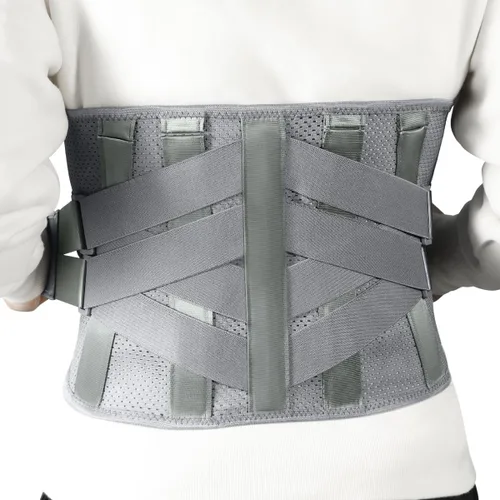 Miniatura 8 de HONGJING Soporte de masaje de luz roja con calor para aliviar el dolor de espalda baja, cinturón masajeador inalámbrico recargable para dolor