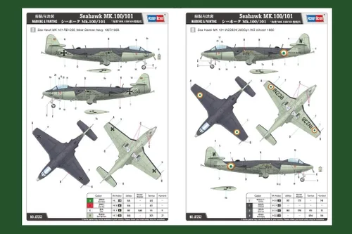 Miniatura 5 de Hobby Boss Seahawk Mk.100/101 Kit de construcción de modelo de avión