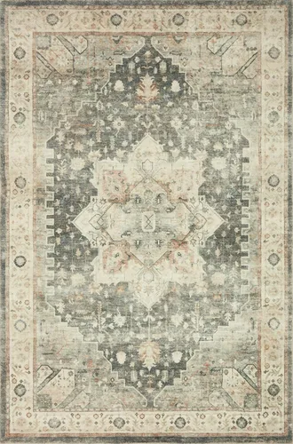Miniatura 7 de Loloi II Rosette Beige/Multi 2'-2" x 3'-8" Alfombra decorativa