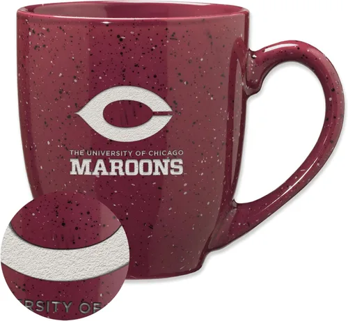 Miniatura 390 de Rico Industries NCAA Virginia Tech Hokies Maroon - Taza de café de cerámica grabada con láser, color del equipo, 16 onzas