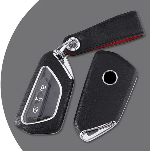 Miniatura 3 de SANRILY Funda para llavero de 3/4/5 botones para VW ID.4 ID.3 Golf 8 2020 Skoda Octavia Seat Leon MK4 Tarraco Ateca Llavero sin llave con protección