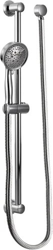Miniatura 5 de Moen Eco-Performance 3667EP - Cabezal de ducha de mano extraíble de cuatro funciones cromado con manguera de 69 pulgadas de largo y barra deslizante