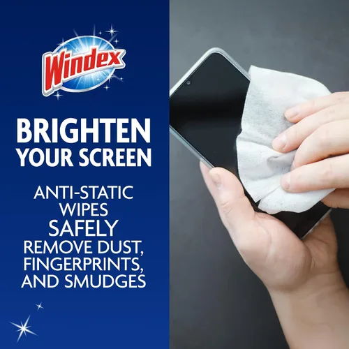 Miniatura 2 de Toallitas de limpieza electrónica Windex, toallitas para pantallas prehumedecidas para televisores, teléfonos y otros dispositivos electrónicos