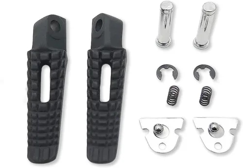 Miniatura 7 de MT390-025 - Reposapiés delantero negro compatible con Suzuki Gsx-R Gsxr 600 750 1000 2000-2011 Negro - fente