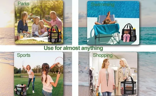 Miniatura 6 de Bolsas de playa de malla para mujer - Plus bolsa impermeable a prueba de arena