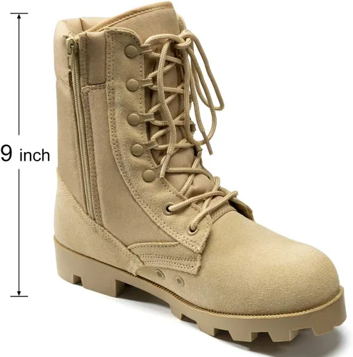Miniatura 5 de KaiFeng Botas militares tácticas militares del ejército para hombre, botas ligeras
