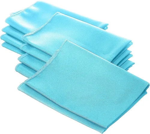 Miniatura 11 de LA Linen Paquete de 10 servilletas de popelina de poli, servilletas de tela suave, servilletas lavables y reutilizables, servilletas de mesa