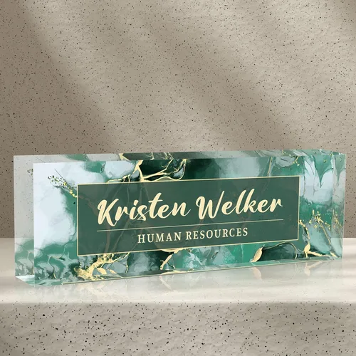 Miniatura 21 de Placa de nombre personalizada para escritorio de oficina, placas de nombre personalizadas para escritorios, placa de identificación personalizada