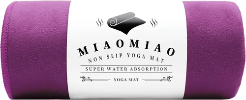 Miniatura 15 de MIAOMIAO Juego de toallas antideslizantes para yoga caliente, microfibra súper absorbente, 24.5 x 72 pulgadas, diseño antideslizante, sin lesiones
