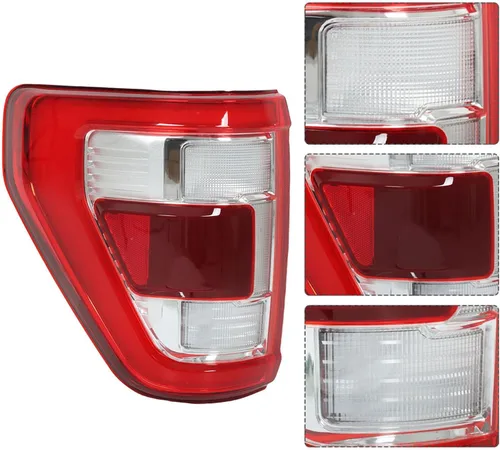 Miniatura 2 de WFLNHB Repalcement - Conjunto de luz trasera izquierda para F150 2021-2023 Lado del conductor, lente roja, lámpara de freno trasera, módulo de punto