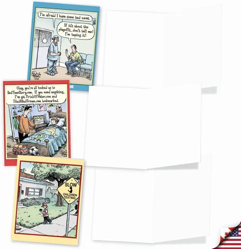 Miniatura 3 de The Best Card Company - 10 Divertidas Tarjetas de Notas de Humor en Blanco Surtidas para Todas las Ocasiones Juego en Caja de 4 x 5.12 Pulgadas