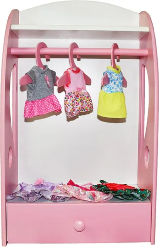 Miniatura 6 de Ropa de muñeca de bebé, 6 juegos de ropa de muñeca vestido para muñeca de 10 a 12 pulgadas, accesorios de ropa de muñeca para muñeca bebé niña Morado