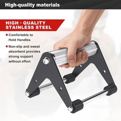 Miniatura 4 de Push Up Bar - Heavy-Duty Stainless Steel Pushup Stands with Non-Slip Base, 500LB Capacity, Portable Home Gym Equipment for Strength Training & Floor