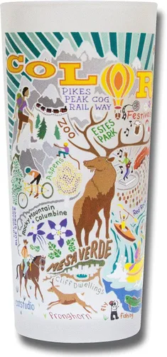 Miniatura 12 de Catstudio Vaso para beber, vaso de vidrio esmerilado Nevada para cocina, vasos para beber, vaso de 15 onzas apto para lavavajillas, para amantes