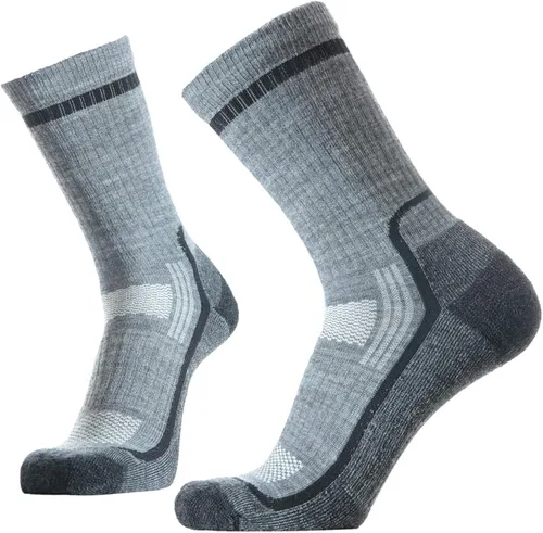 Miniatura 2 de SOLAX Calcetines de senderismo de lana merina, 72% para hombre, para senderismo, senderismo, acolchados, transpirables, paquete de 3