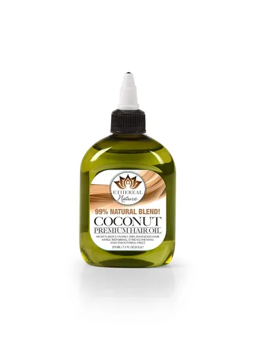 Ethereal Nature Mezcla de aceite para el cabello 99% natural de coco 7.10 fl oz, transparente