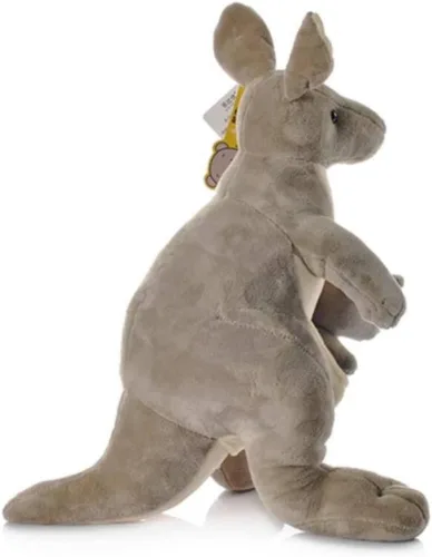 Miniatura 3 de Juguetes de peluche de canguro de 10 pulgadas para mamá y bebé, juguetes de peluche de canguro para padres e hijos