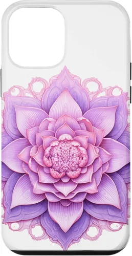 Miniatura 12 de iPhone 13 Pro Max Lotus Flower Mandala Circle Pink Yoga Meditation Case