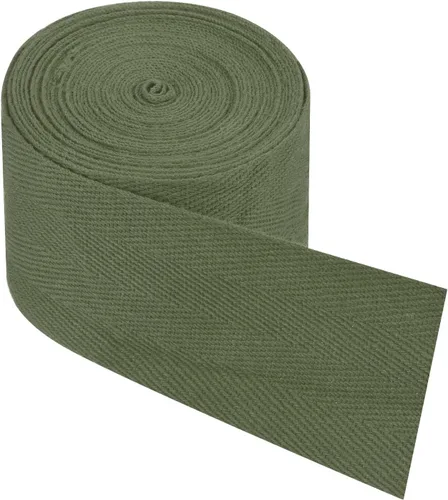 Miniatura 28 de PATIKIL Cinta de sarga de algodón de 1 pulgada, 50 yardas, cinta de algodón, cinta de encuadernación al bies, cinta de espiga para costura, Verde