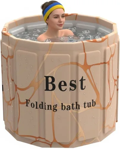 Miniatura 18 de Ice Bath - Bañera fría – Baño de hielo portátil para adultos, bañera plegable aislada de 6 capas para crioterapia y recuperación muscular, bañera