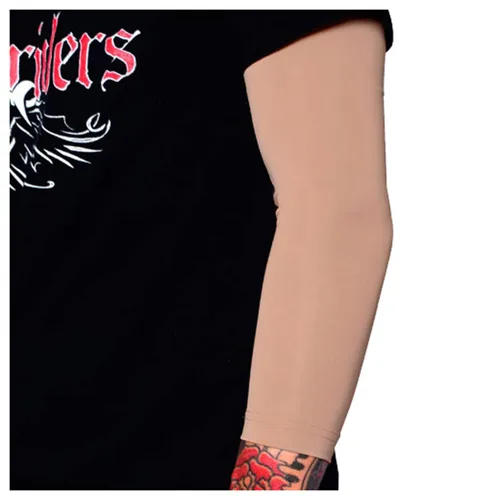Miniatura 16 de Tat2X Ink Armor - Funda para tatuaje de 3/4 brazos, agarre antideslizante, fabricado en Estados Unidos, capuchino, ML (manga de un solo brazo/codo)