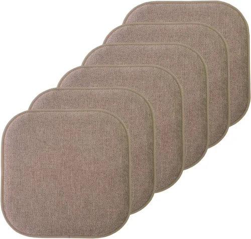 Miniatura 59 de Sweet Home Collection Cojines de espuma viscoelástica para silla, antideslizantes, diseño de panal de abeja, 16 x 16 pulgadas, paquete de 2