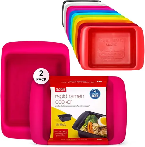 Miniatura 19 de Rapid Plastic - Tazón de fideos o sopas de plástico Sopa y fideos para microondas en cuestión de minutos, perfecto para dormitorio, cocina pequeña