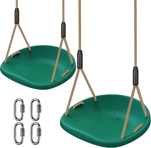 Miniatura 13 de SELEWARE Asiento de columpio resistente para adultos y niños, columpio de árbol con cuerdas a prueba de clima, accesorios para patio trasero