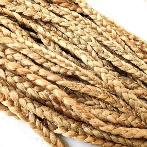 Miniatura 7 de VDS Paquete de 1 alfombra ovalada tejida a mano de yute trenzada de 2 x 8 pies, alfombra reversible natural para decoración del hogar, sala