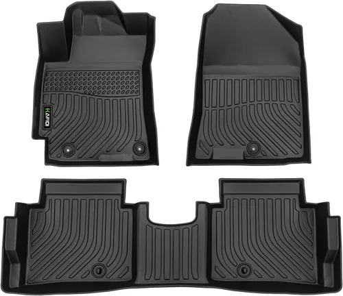 Miniatura 36 de HAFIDI® - Tapetes para auto con almacenamiento debajo del asiento, para todo clima, antideslizantes, de elastómero termoplástico, para la primera