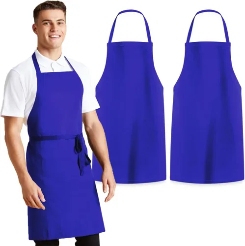 Miniatura 13 de Avalon Kitchen Aprons for Men - 100% Polyester Chef Apron Women with Extra Long Ties - Cooking Aprons for Women & Mens Apron