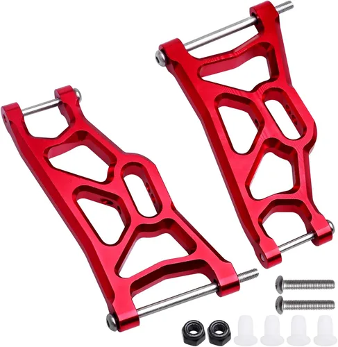 Miniatura 5 de Juego de 4 brazos en A de suspensión delantera y trasera de aluminio y barra de amarre para 1/10 Traxxas Slash 2WD actualizaciones piezas, reemplazo