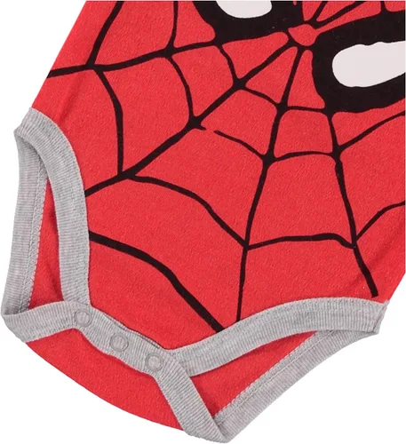 Miniatura 5 de Spiderman - Conjunto de ropa de 3 piezas para bebé con body de bebé, pantalones y sombrero, disfraz de Marvel Avengers para bebé niño