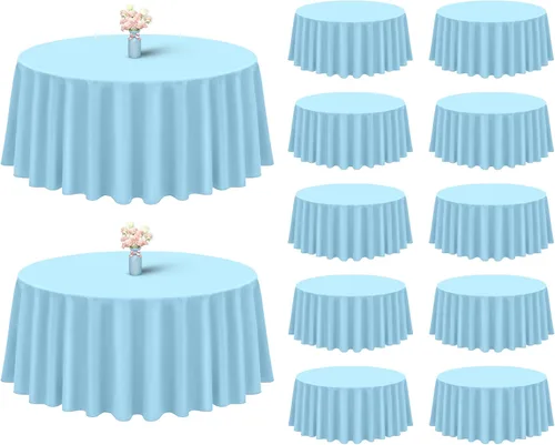Miniatura 57 de Showgeous Paquete de 4 manteles rectangulares de poliéster de 60 x 102 pulgadas, resistentes a las arrugas, lavables, para bodas, mesas de comedor