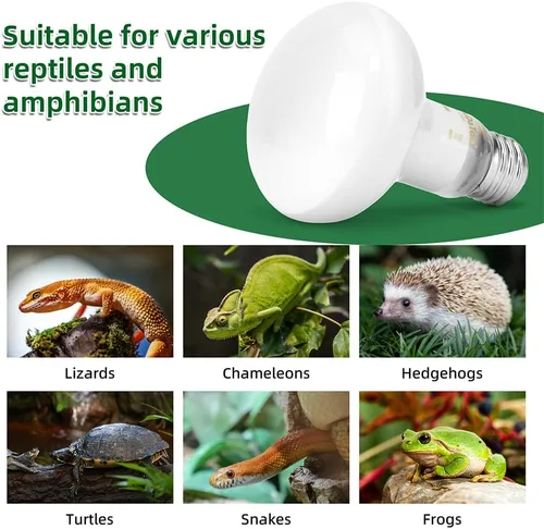 Miniatura 6 de DaToo Lámpara de calor de reptiles de 100 W, anfibios, bombilla de luz UVA, bombillas de luz diurna para lagartos, tortugas dragón barbudas